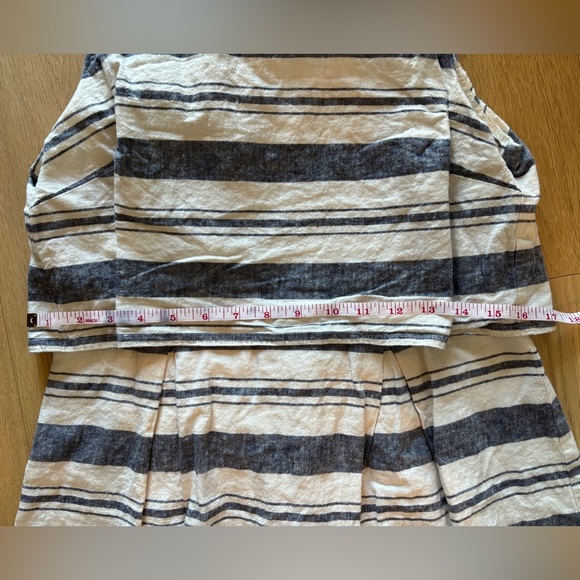 LOFT Striped Linen Blend Dress - Picture 3 of 5